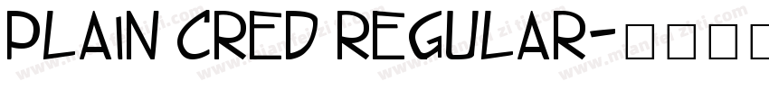 Plain Cred Regular字体转换